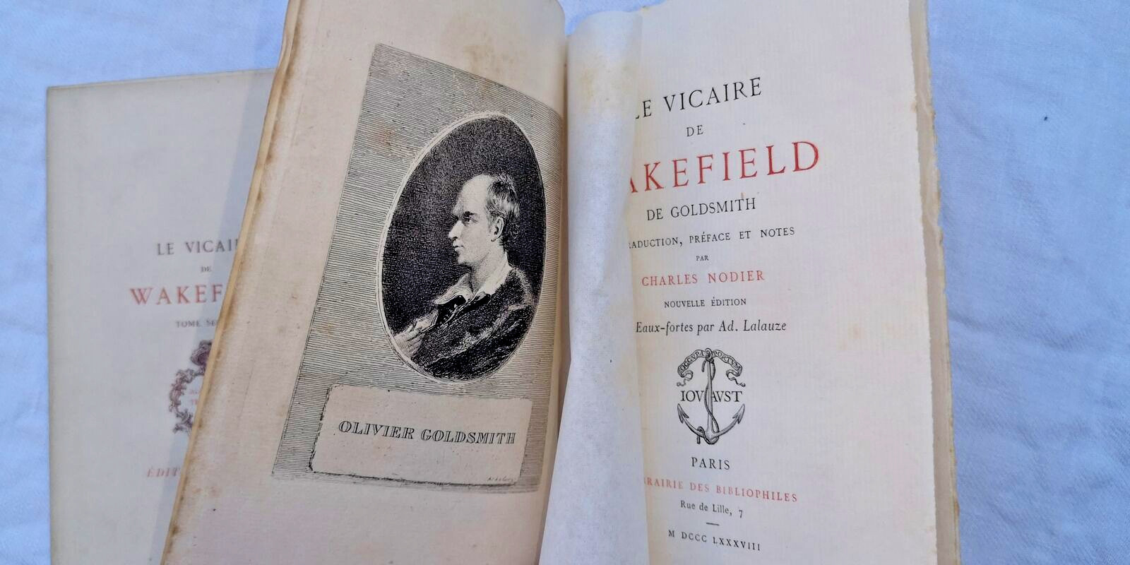 Vicaire Wakefield illustré de gravures par Lalauze