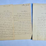 Drei Autographierte Briefe von Victor Brochard