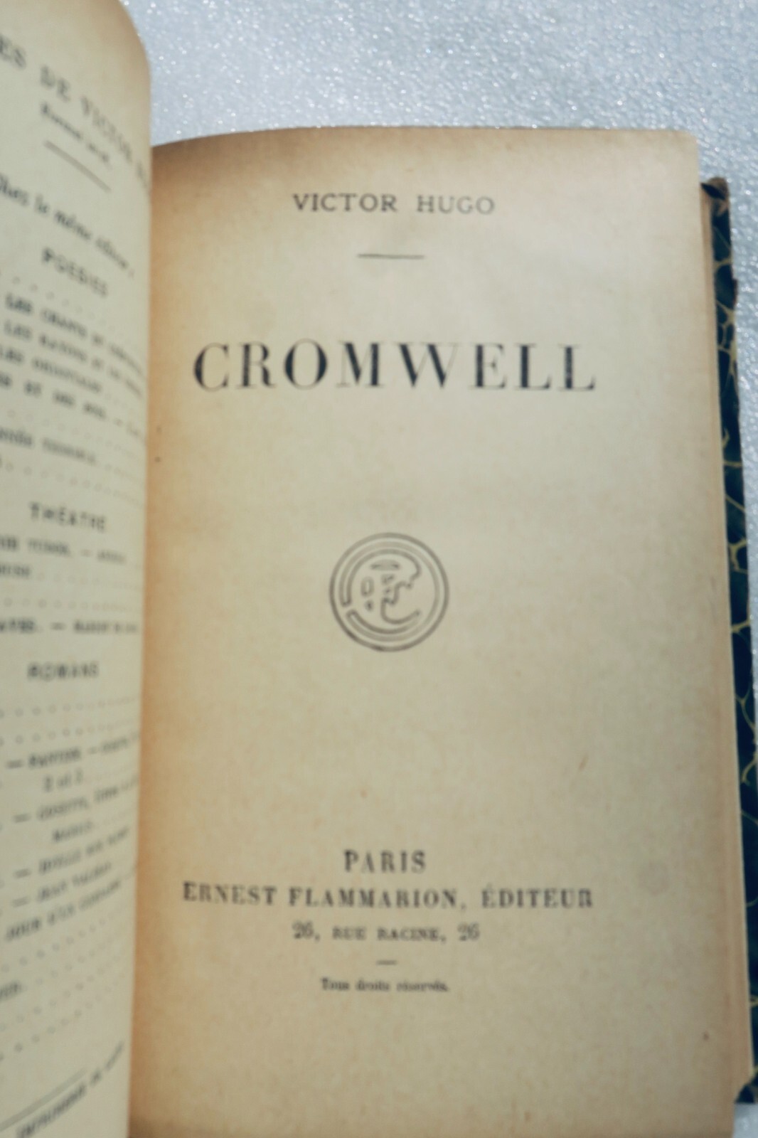 Victor Hugo Cromwell - La Librairie Antique
