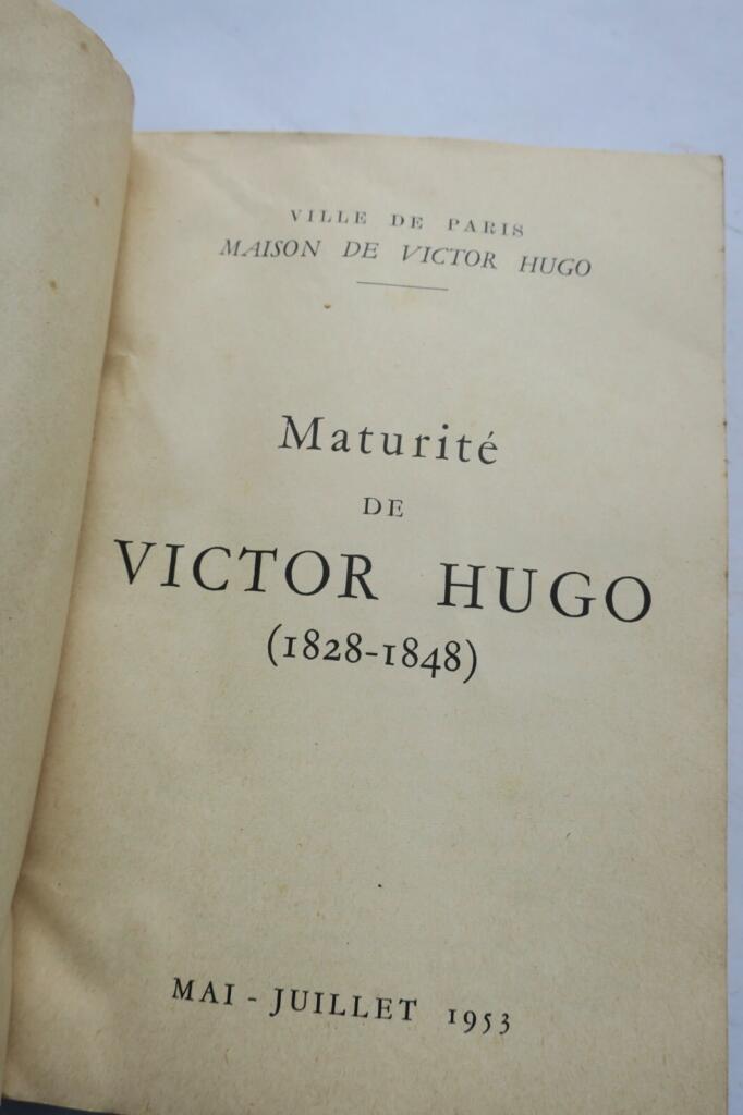 VICTOR HUGOs Reifephase (1828-1848)