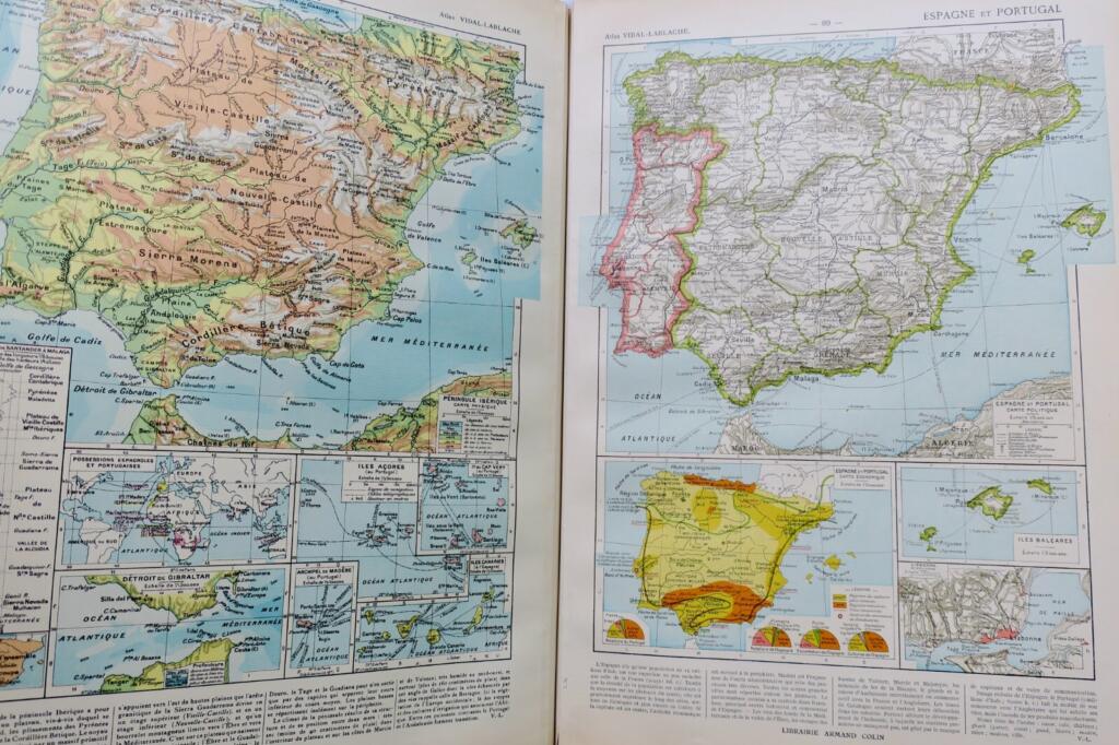 Historical and geographical atlas with 420 maps