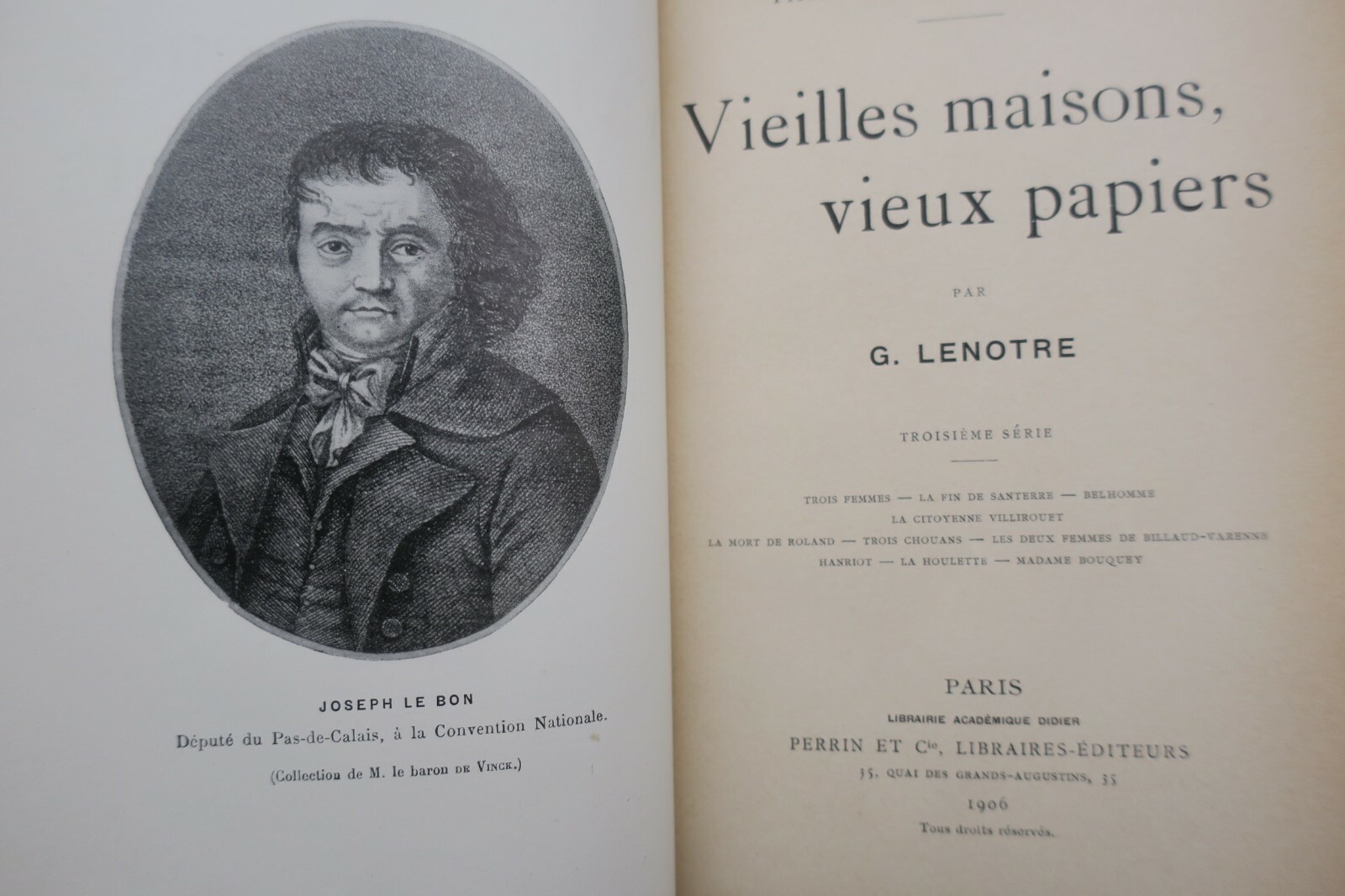Vieilles maisons, vieux papiers. Troisième série.1906 LENOTRE – Image 3