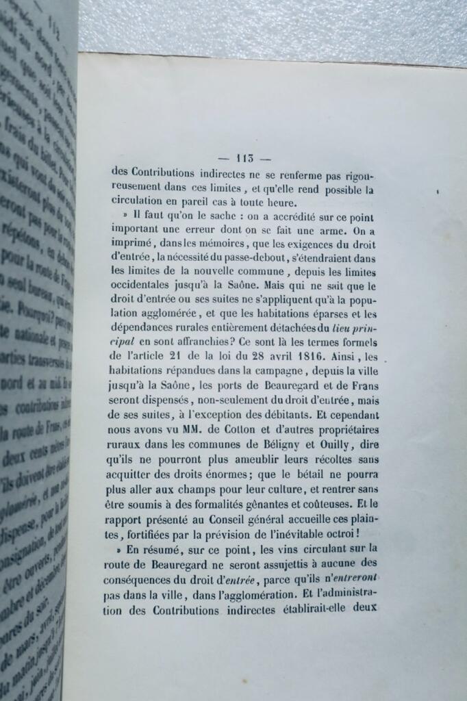 Villefranche, Hauptstadt des Beaujolais, LAPLATTE. Volksgeschichte von..1863