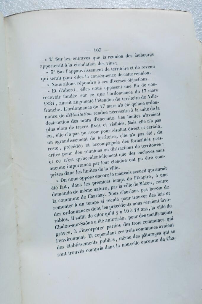 Villefranche, Hauptstadt des Beaujolais, LAPLATTE. Volksgeschichte von..1863