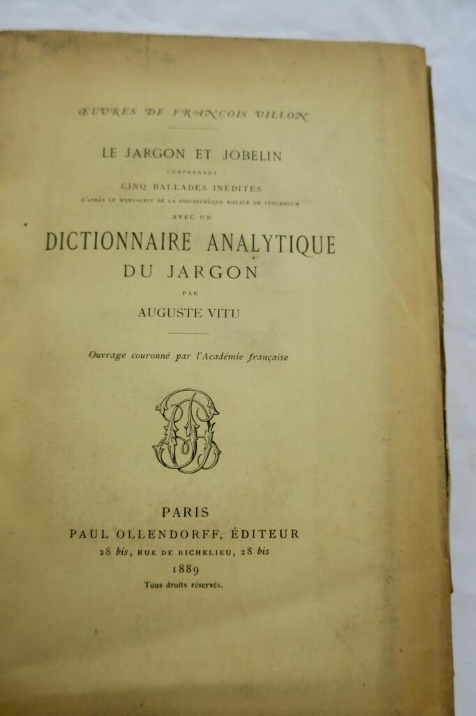 Analytical Dictionary of 15th Century Jargon