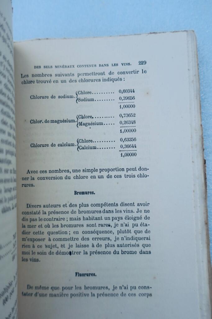 Vin Manuel pratique d&rsquo;analyse des vins, fermentations, alcoolisation, falsificat