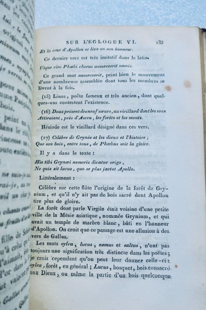 Vergils Eklogen - Jahr VIII Tissot-Ausgabe
