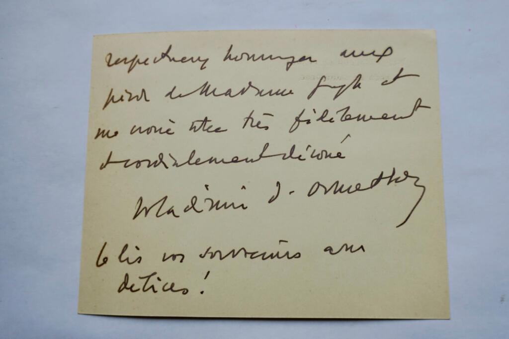 Autogrammkarte von Vladimir d'Ormesson