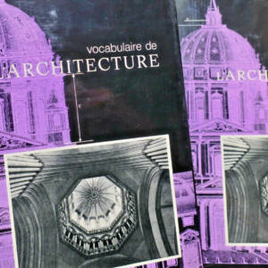 Vocabulaire de l'architecture. Principes d'analyse scientifique 2/2 1972