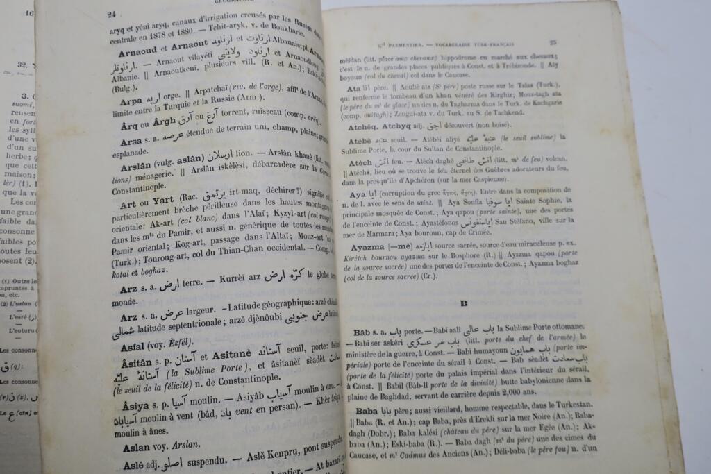 Türkisch-französisches Geografievokabular und Ortsnamen