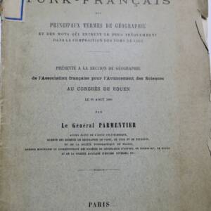 Vocabulaire Turk-Français des principaux termes de géographie 1884