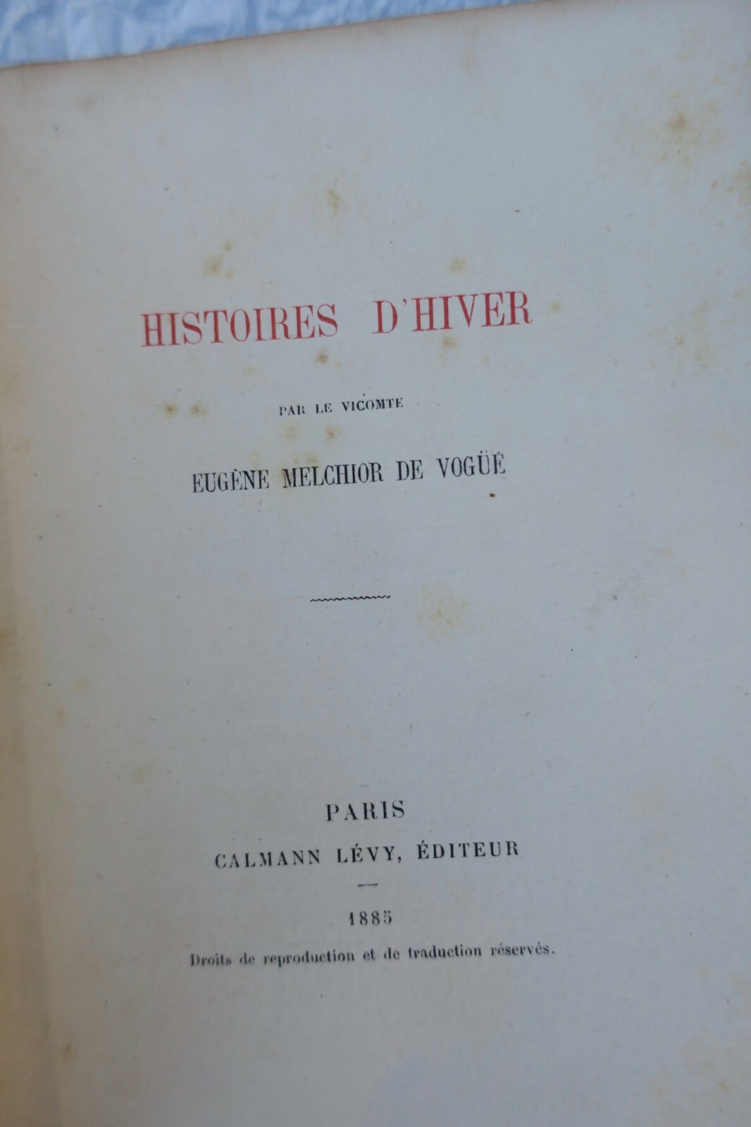 冬の物語集<span class="lla-card-orig-wrap"><span class="lla-card-orig">❦ VOGÜE Melchior de Histoires d’hiver1885</span></span> - La Librairie Antique