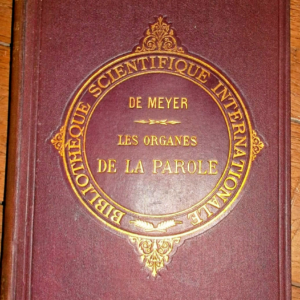 Voix organes de la parole 1885