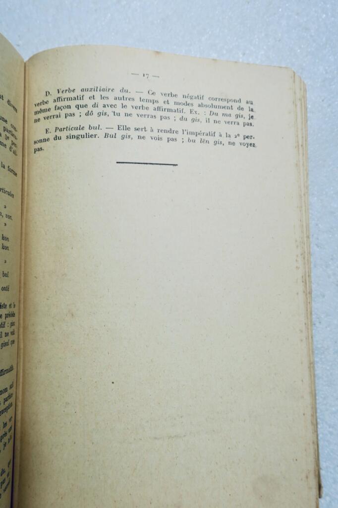 volof FRANZÖSISCH-VOLOF WÖRTERBUCH - VORAUSGEHEND EINE ZUSAMMENFASSUNG DER GRAMMATIK 1923