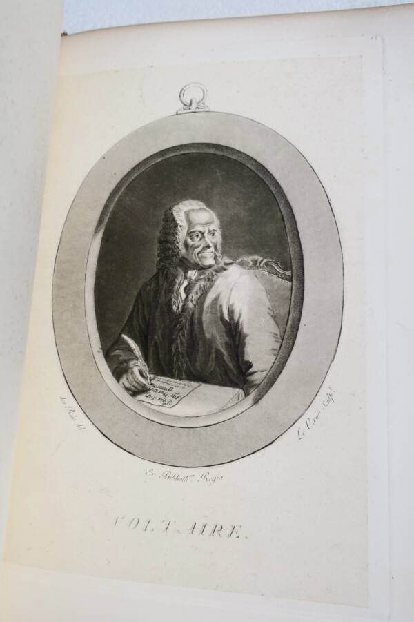 Voltaire 178 portraits, frontispices...gravures sur cuivre, acier, eaux-fortes