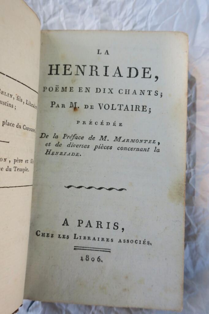 Voltaire La Henriade 1806