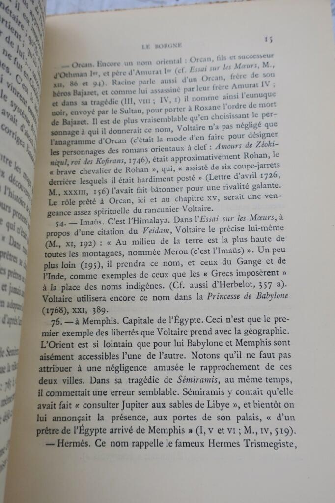 Voltaire ZADIG Edition critique 1929