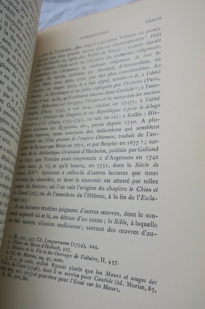 Voltaire ZADIG Edition critique 1929