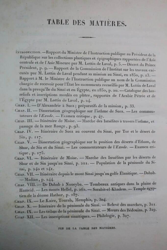 VOYAGE DANS LA PENINSULE ARABIQUE, DU SINAI, ET DE L’EGYPTE 1859