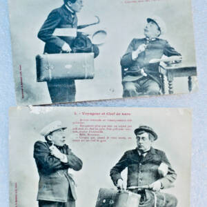 Voyageur et chef de Gare
