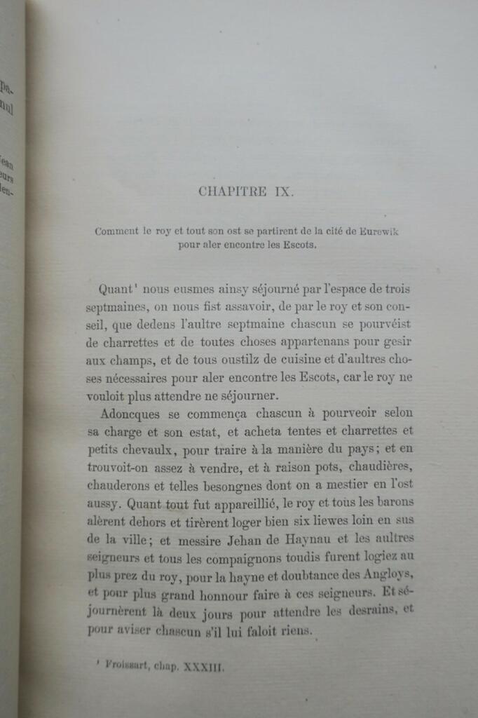 Vrayes Chroniques de Messire Jehan le Bel. Histoire vraye et notable