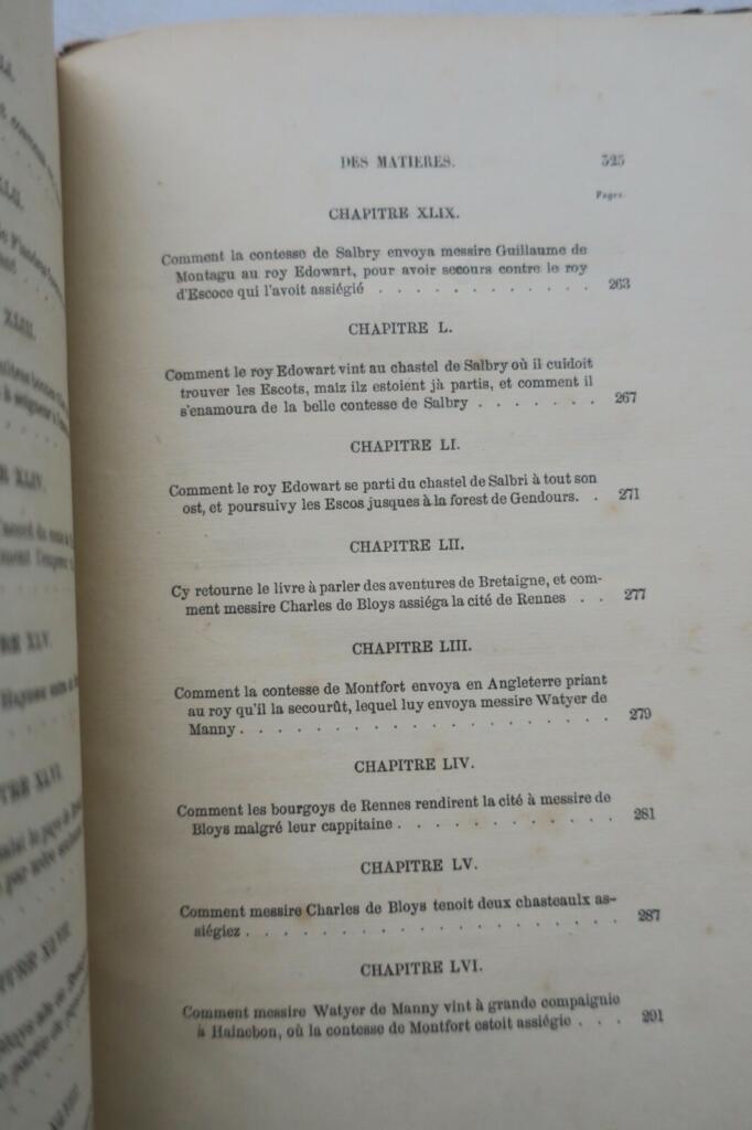 Vrayes Chroniques de Messire Jehan le Bel. Histoire vraye et notable