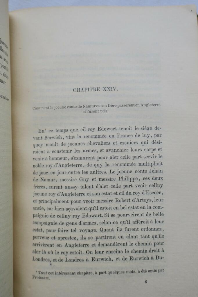 Vrayes Chroniques de Messire Jehan le Bel. Histoire vraye et notable
