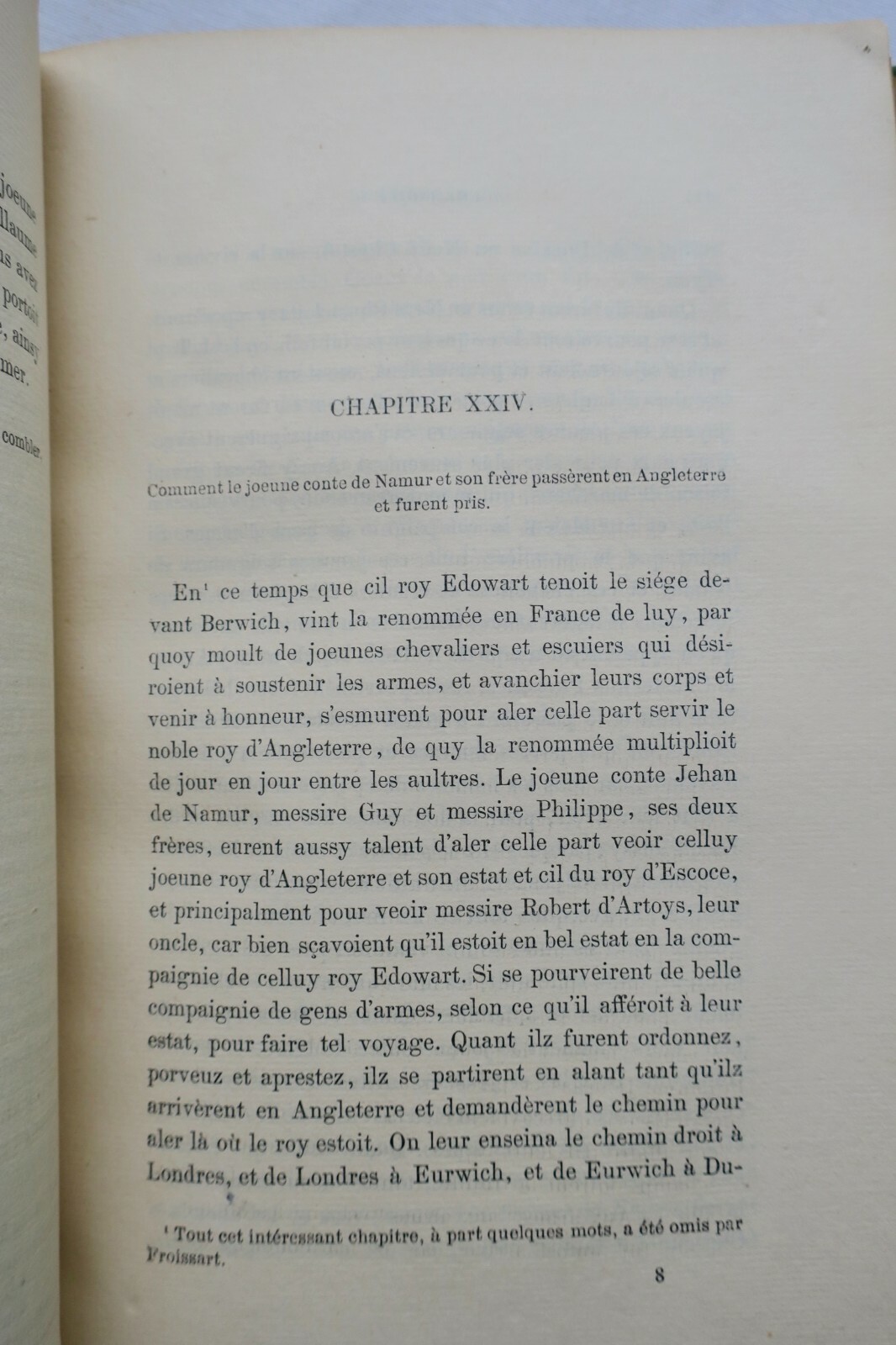 Vrayes Chroniques de Messire Jehan le Bel. Histoire vraye et notable - La Librairie Antique