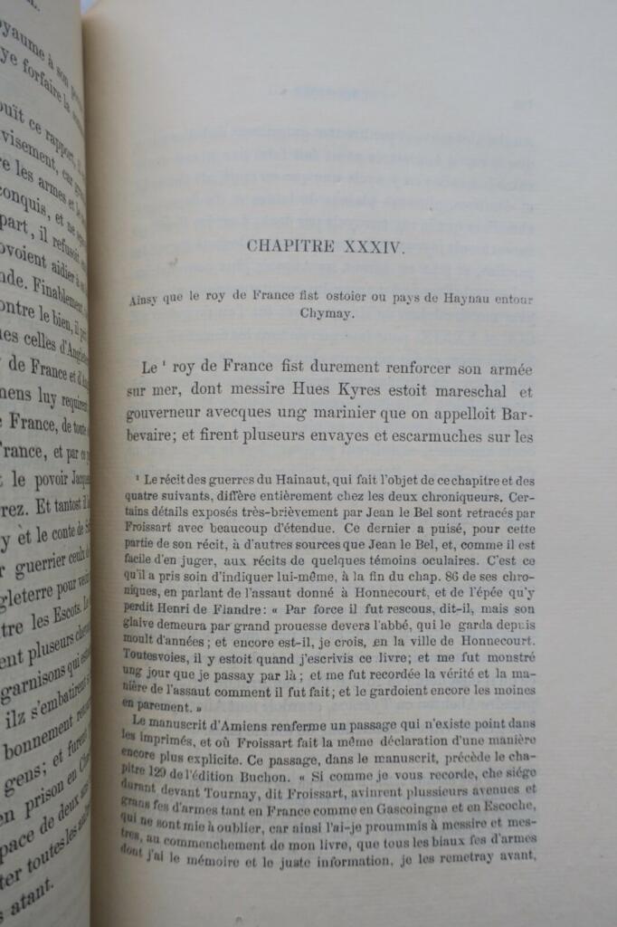 Vrayes Chroniques de Messire Jehan le Bel. Histoire vraye et notable