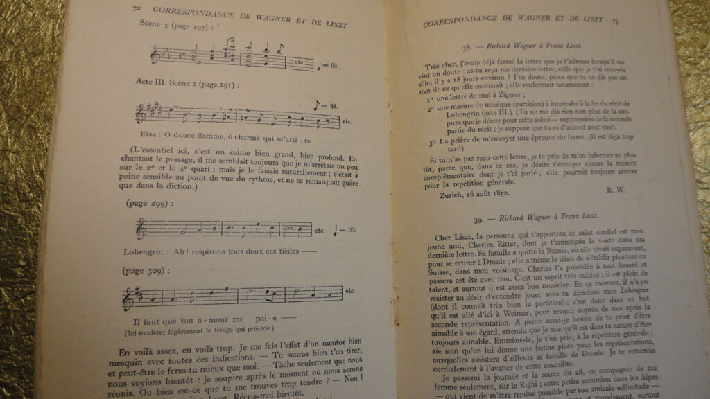 Korrespondenz zwischen Wagner und Liszt