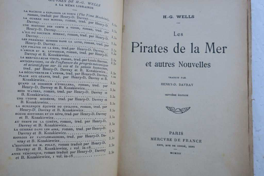 Wells les pirates de la mer EO