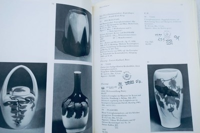 Art and design items from around 1900