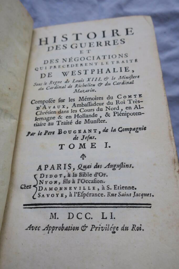 History of the Treaty of Westphalia 1751