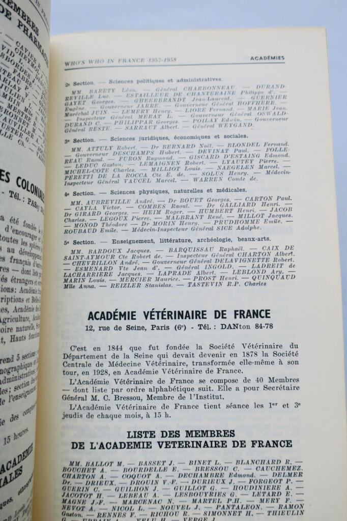 Biographical dictionary of French notable figures