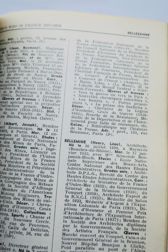 Biographical dictionary of French notable figures