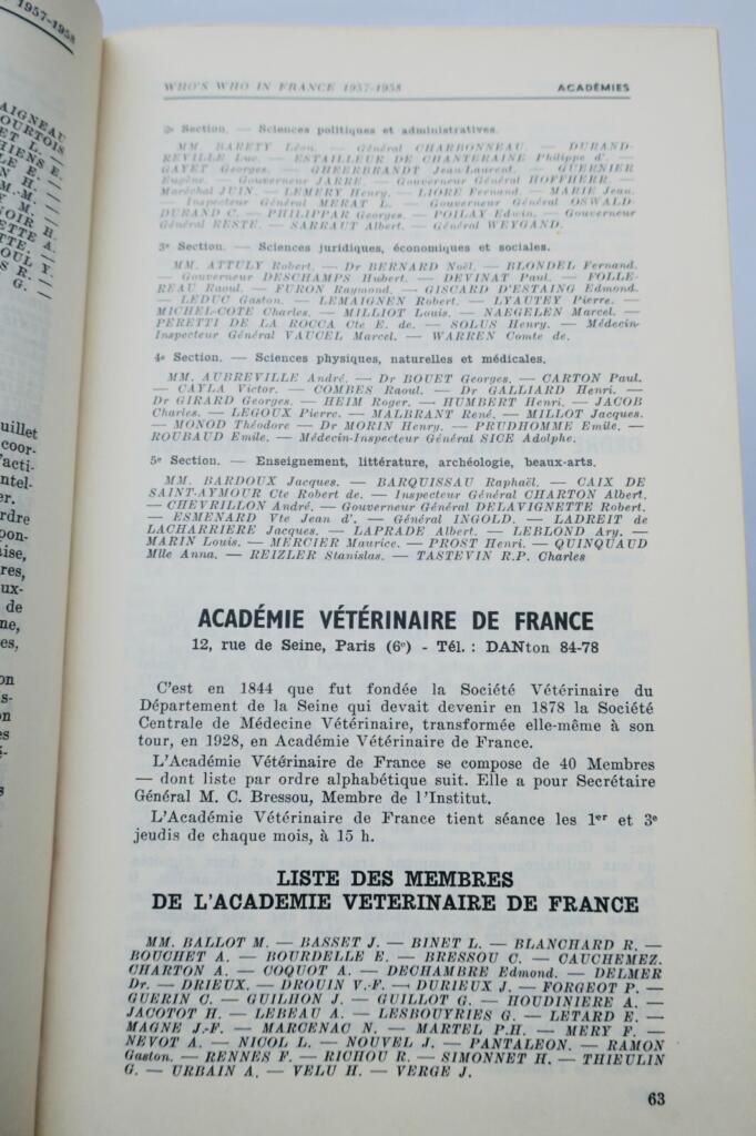 Biographical dictionary of French notable figures