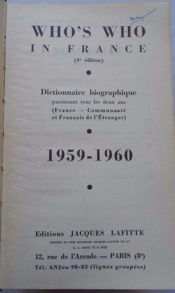Biografisches Nachschlagewerk einflussreicher Personen