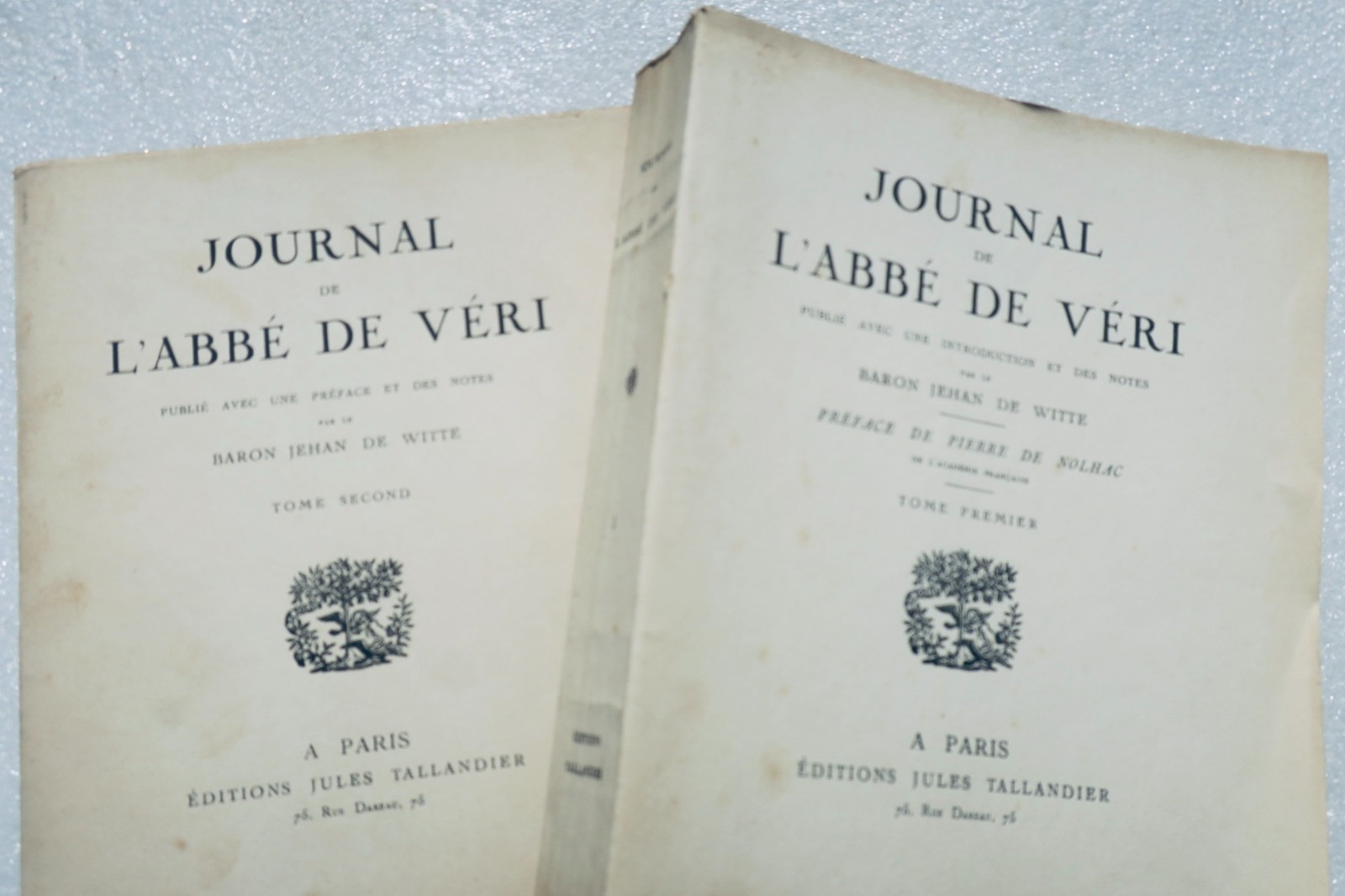 Witte, Jehan de Journal de L`Abbe de Veri - La Librairie Antique