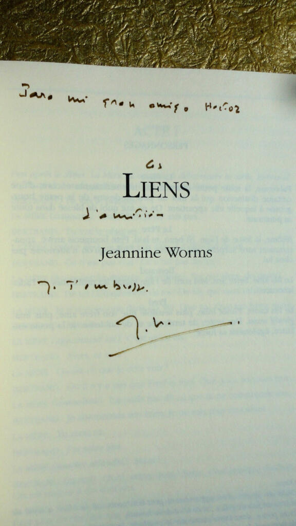 Signiertes Exemplar eines literarischen Werks