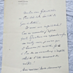 Beautiful autograph manuscript letter