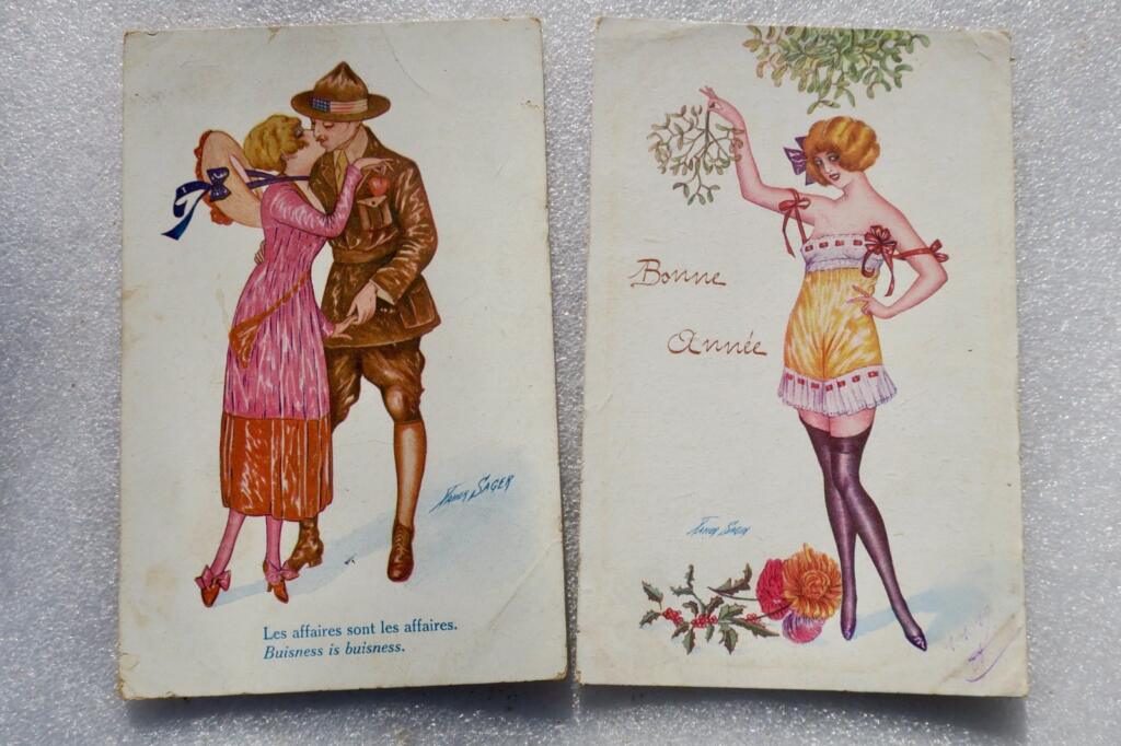 Xavier SAGER 2 cartes postales