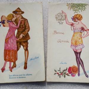 Xavier SAGER 2 cartes postales