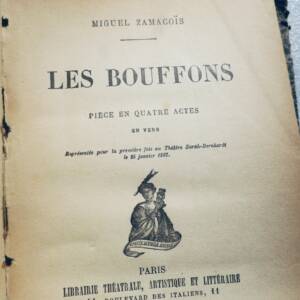 ZAMACOIS Miguel Les bouffons Librairie Théâtrale