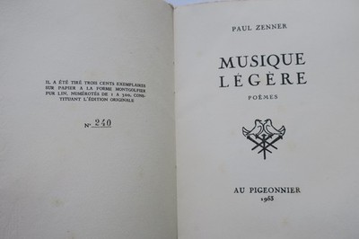 Leichte Musik mit Widmung des Autors