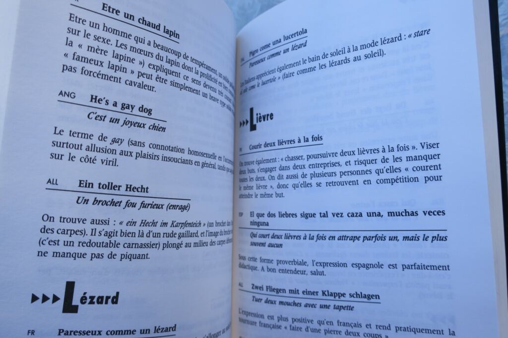 Tierwörterbuch: Tierische Ausdrücke Englisch/Spanisch/Deutsch
