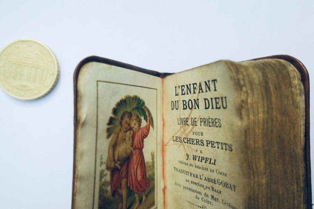 miniature 1900 l'enfant du bon dieu 43 x 64 mm