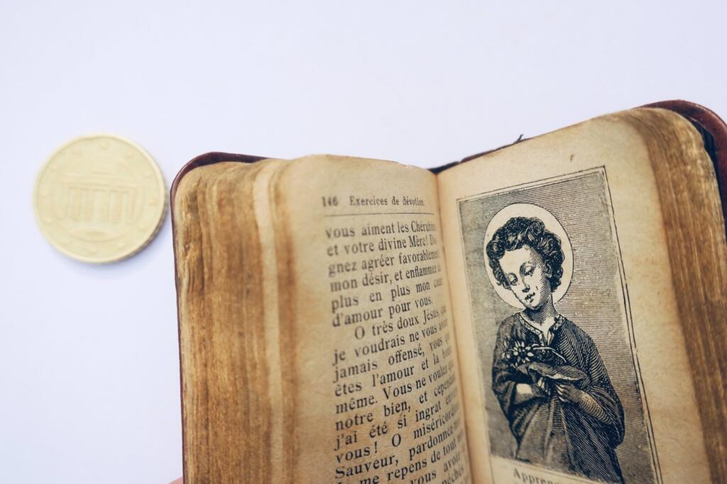 miniature 1900 l'enfant du bon dieu 43 x 64 mm