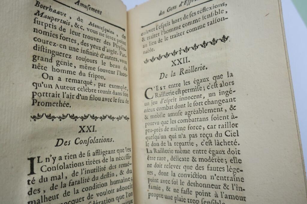 Amusemens der Leute von Geist. Berlin 1762