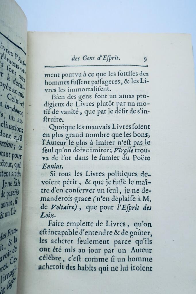 Amusemens der Leute von Geist. Berlin 1762