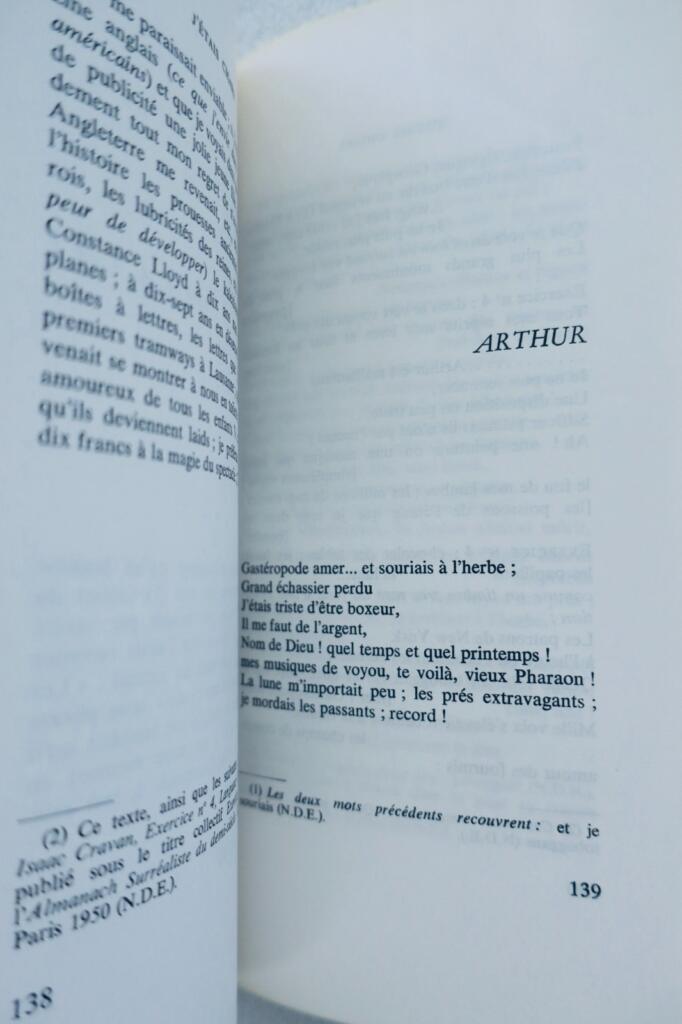 Arthur CRAVAN » J’étais cigare «